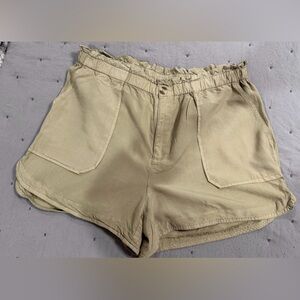 Thread & Supply Olive Elastic Waist Shorts